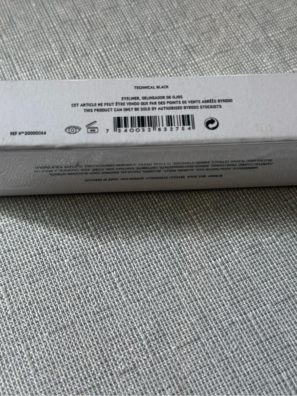 BYREDO Technical Black Eyeliner 0.05 fl oz NEW Sealed